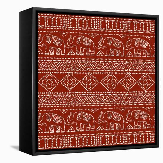 Batik Pattern IM-Daphne Brissonnet-Framed Stretched Canvas