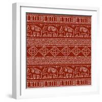 Batik Pattern IM-Daphne Brissonnet-Framed Art Print