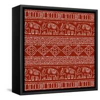 Batik Pattern IM-Daphne Brissonnet-Framed Stretched Canvas