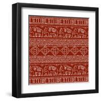 Batik Pattern IM-Daphne Brissonnet-Framed Art Print