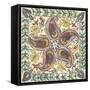 Batik Rosette III-Chariklia Zarris-Framed Stretched Canvas