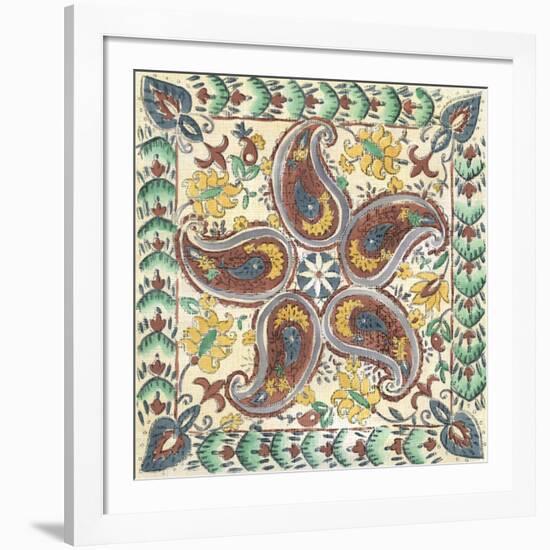 Batik Rosette III-Chariklia Zarris-Framed Art Print