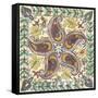 Batik Rosette III-Chariklia Zarris-Framed Stretched Canvas