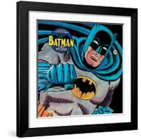 Batman - 45rpm Record-null-Framed Art Print