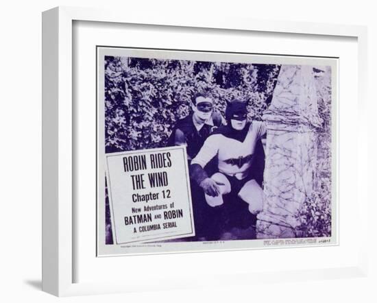 Batman and Robin, 1949-null-Framed Art Print