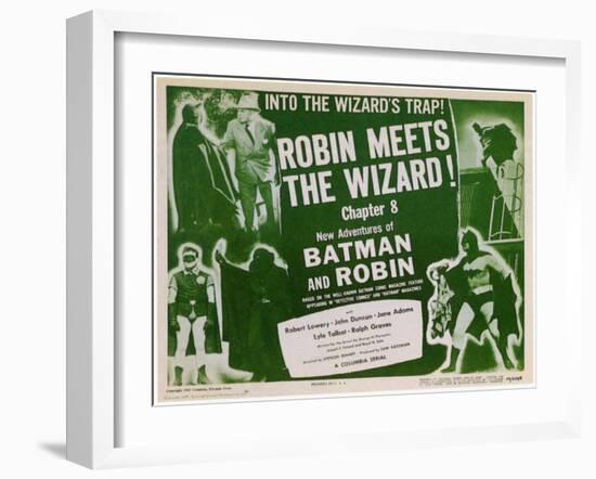 Batman and Robin, 1949-null-Framed Art Print