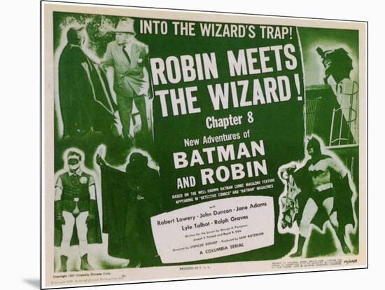 Batman and Robin, 1949-null-Mounted Art Print