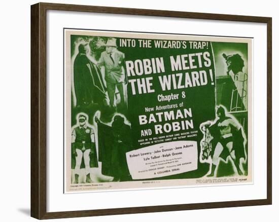 Batman and Robin, 1949-null-Framed Art Print