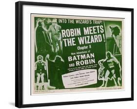 Batman and Robin, 1949-null-Framed Art Print