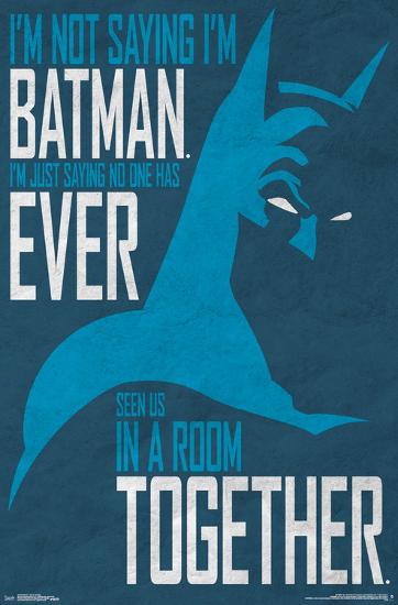 Batman - My Secret Identity?-null-Lamina Framed Poster