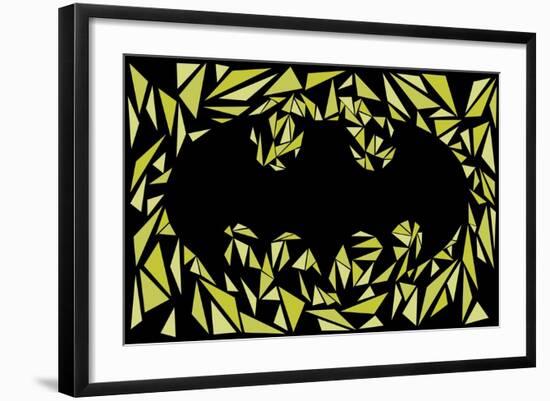 Batman Symbol-Cristian Mielu-Framed Art Print