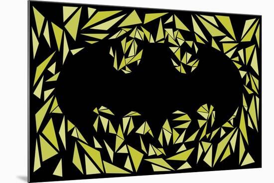 Batman Symbol-Cristian Mielu-Mounted Premium Giclee Print