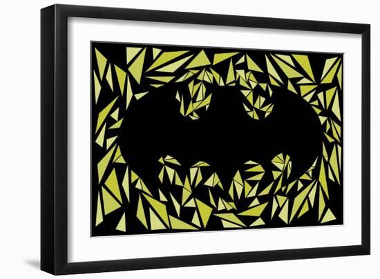 Batman Symbol-Cristian Mielu-Framed Art Print