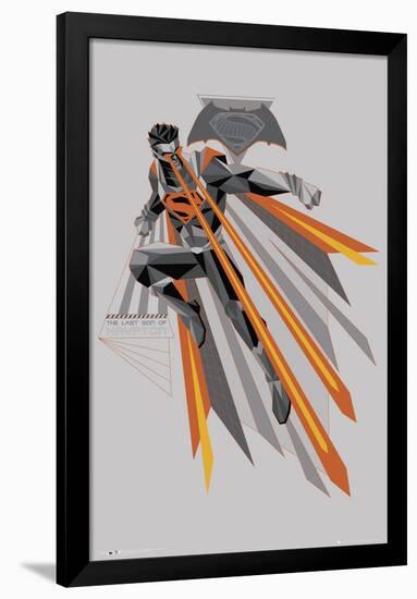 Batman Vs. Superman - Fire In Flight-null-Framed Poster