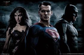 Batman vs. Superman - Trio-null-Lamina Framed Poster