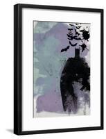 Batman Watercolor-Anna Malkin-Framed Poster