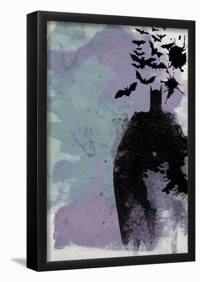 Batman Watercolor-Anna Malkin-Framed Poster