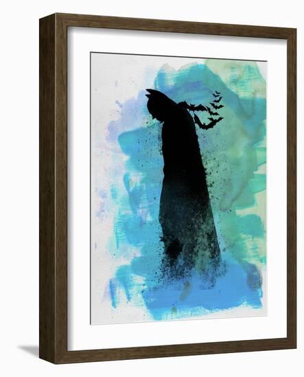 Batman Watercolor-Jack Hunter-Framed Art Print