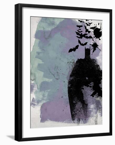 Batman Watercolor-Anna Malkin-Framed Art Print