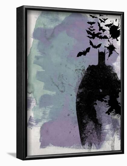 Batman Watercolor-Anna Malkin-Framed Art Print