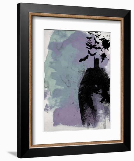 Batman Watercolor-Anna Malkin-Framed Art Print