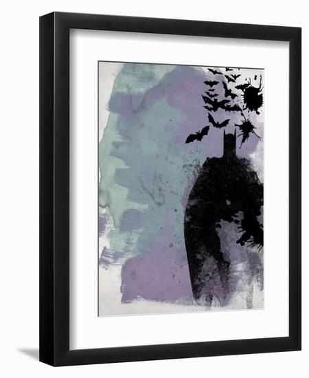 Batman Watercolor-Anna Malkin-Framed Art Print