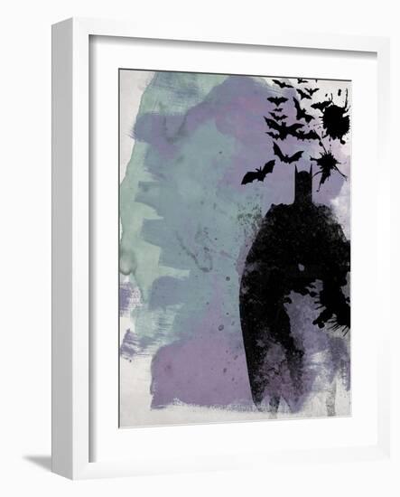 Batman Watercolor-Anna Malkin-Framed Art Print