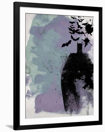 Batman Watercolor-Anna Malkin-Framed Art Print