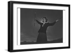 Baton Practice, Florence Kuwata-Ansel Adams-Framed Art Print