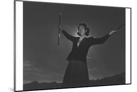 Baton Practice, Florence Kuwata-Ansel Adams-Mounted Art Print