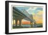 Baton Rouge Bridge over Mississippi, Louisiana-null-Framed Art Print