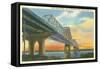 Baton Rouge Bridge over Mississippi, Louisiana-null-Framed Stretched Canvas