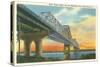 Baton Rouge Bridge over Mississippi, Louisiana-null-Stretched Canvas