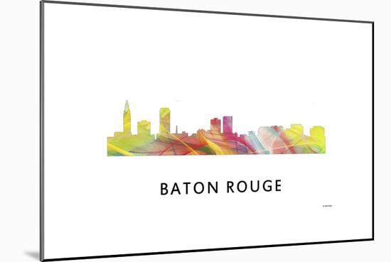 Baton Rouge Louisiana Skyline-Marlene Watson-Mounted Giclee Print