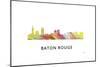 Baton Rouge Louisiana Skyline-Marlene Watson-Mounted Giclee Print