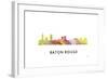 Baton Rouge Louisiana Skyline-Marlene Watson-Framed Giclee Print