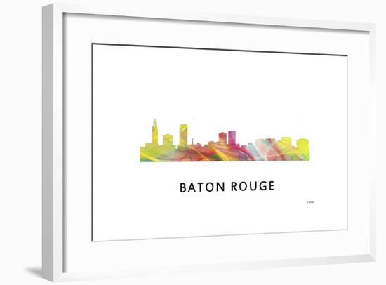 Baton Rouge Louisiana Skyline-Marlene Watson-Framed Giclee Print