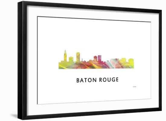 Baton Rouge Louisiana Skyline-Marlene Watson-Framed Giclee Print