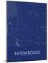 Baton Rouge, United States of America Blue Map-null-Mounted Poster