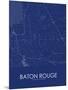 Baton Rouge, United States of America Blue Map-null-Mounted Poster