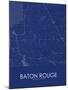 Baton Rouge, United States of America Blue Map-null-Mounted Poster