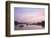 Bats Swarming Out of the Bat Cave at Sunset, Hpa An, Kayin State (Karen State)-Matthew Williams-Ellis-Framed Photographic Print