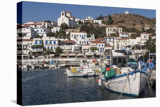 Batsi Harbour, Andros, Cyclades Islands, Greek Islands, Greece, Europe-Rolf Richardson-Stretched Canvas
