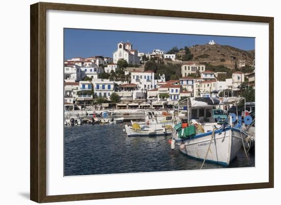 Batsi Harbour, Andros, Cyclades Islands, Greek Islands, Greece, Europe-Rolf Richardson-Framed Photographic Print