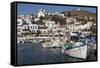 Batsi Harbour, Andros, Cyclades Islands, Greek Islands, Greece, Europe-Rolf Richardson-Framed Stretched Canvas
