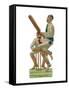 Batsmen and Wicketkeeper-null-Framed Stretched Canvas