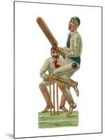 Batsmen and Wicketkeeper-null-Mounted Giclee Print