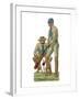 Batsmen and Wicketkeeper-null-Framed Giclee Print