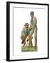 Batsmen and Wicketkeeper-null-Framed Giclee Print