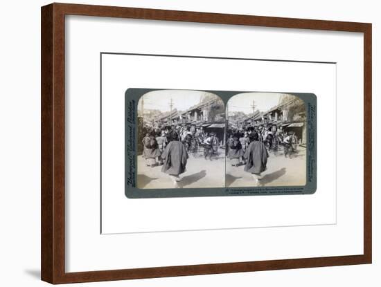 Batsumati Street, Yokohama, Japan, 1904-Underwood & Underwood-Framed Giclee Print